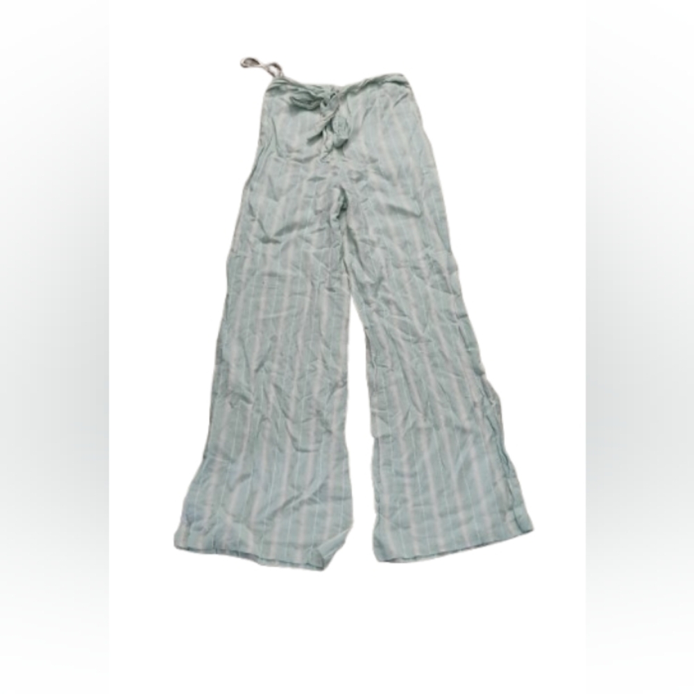 Tularosa Women's Striped Tie Waist Wide Leg Pants Sz XS